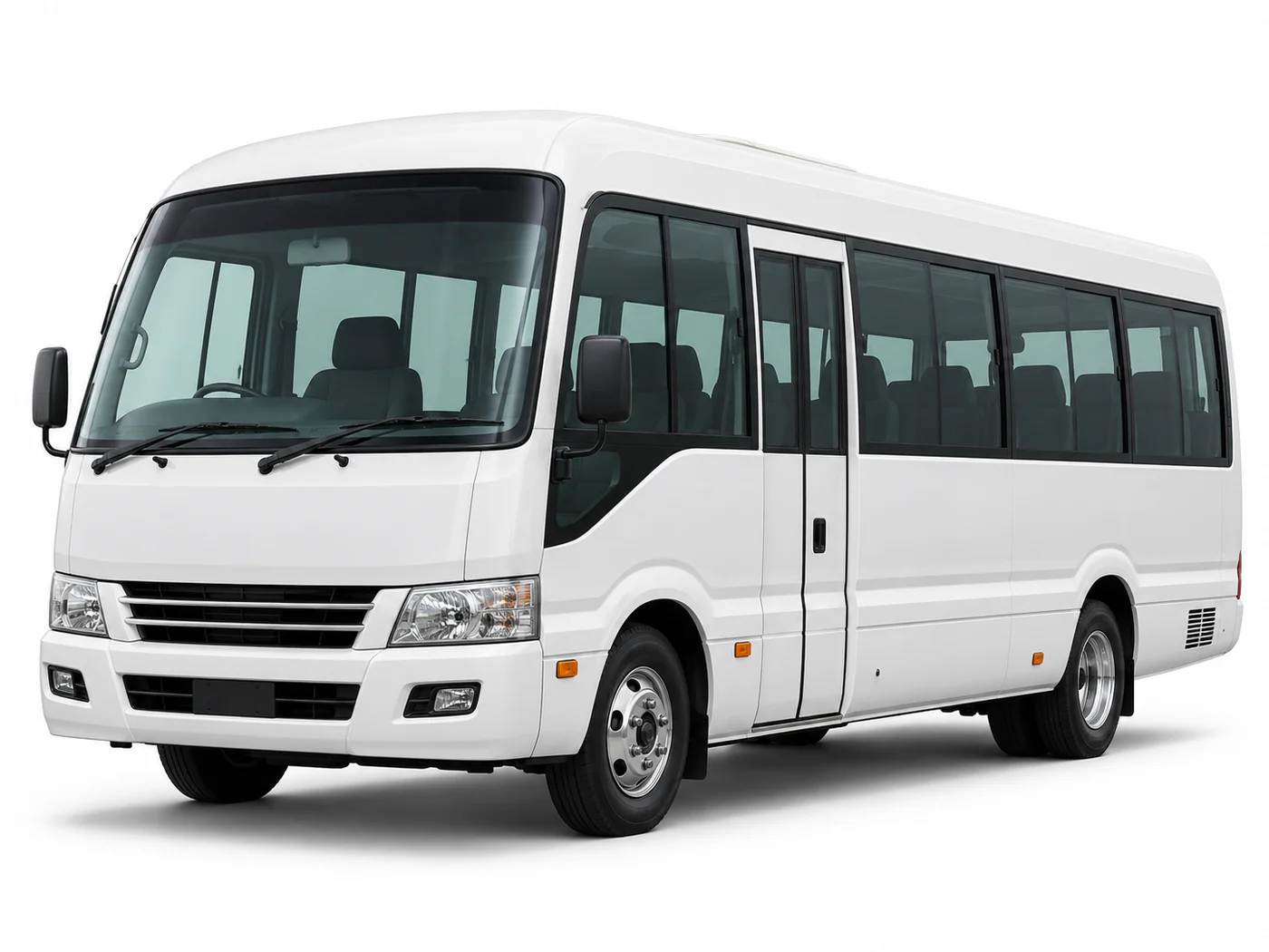 Toyota Coaster Bus available for car hire in Abuja