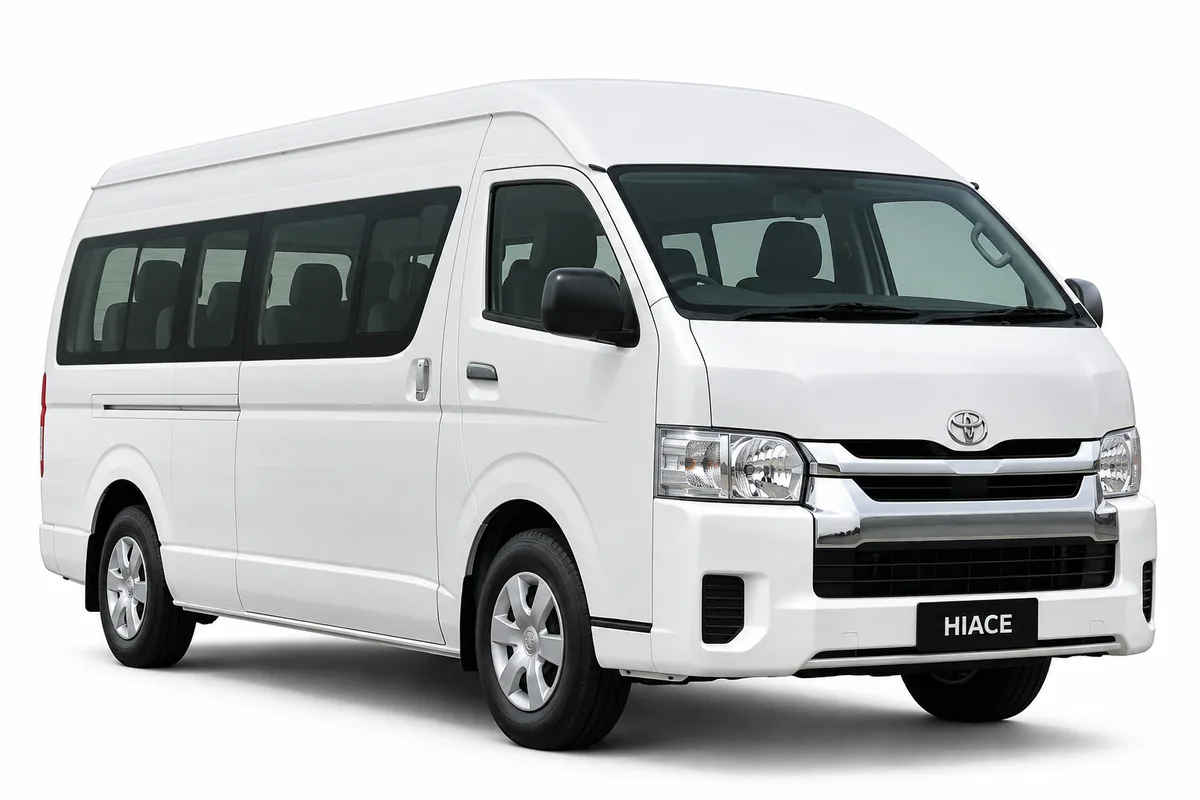 Toyota Hiace Bus available for car hire in Abuja — additional view